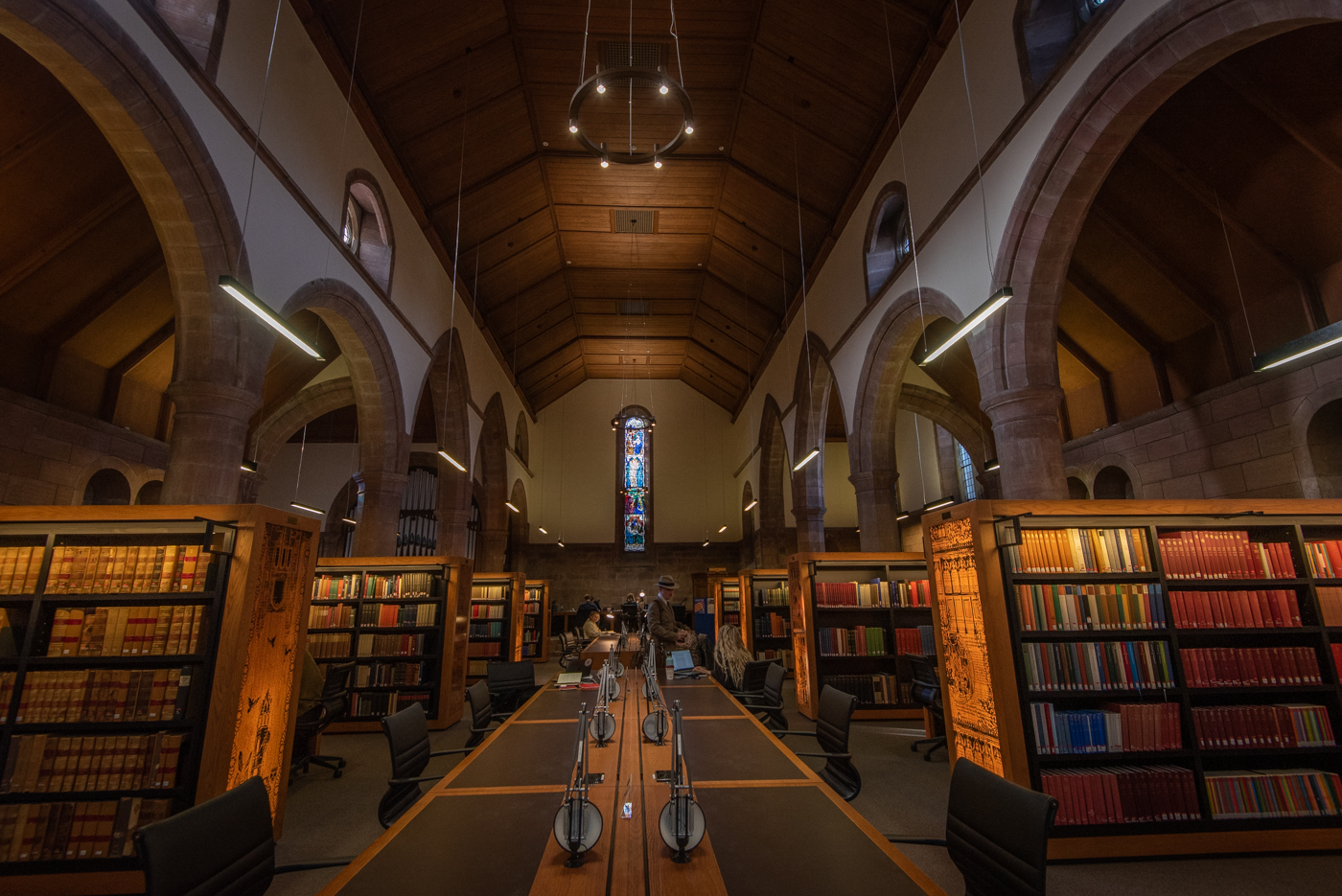 View of the interior of the Thomson Reading Room